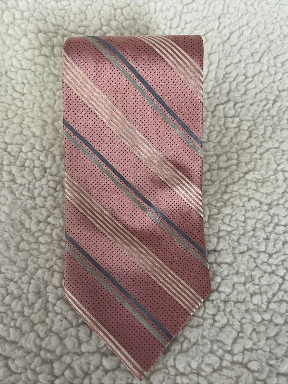 Calvin Klein 100% Silk Striped Tie, vintage, great coloring!